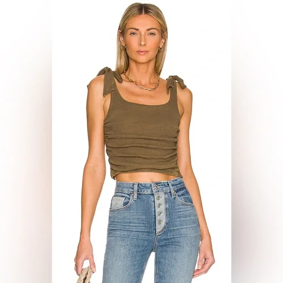 NEW FREE PEOPLE- Boulevard Tank in Oregano - Picture 3 of 9